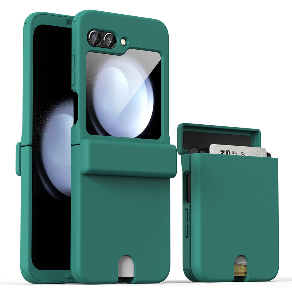 GKK Til Samsung Galaxy Z Flip5 5G Card Slot PC Case Magnetisk Hængsel Beskyttelse Telefon Cover GKK Til Samsung Galaxy Z Flip5 5G Card Slot PC Case Magnetisk Hængsel Beskyttelse Telefon Cover